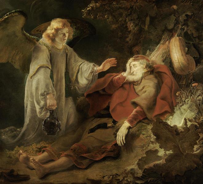 The Angel Appearing to Elijah - Ferdinand Bol