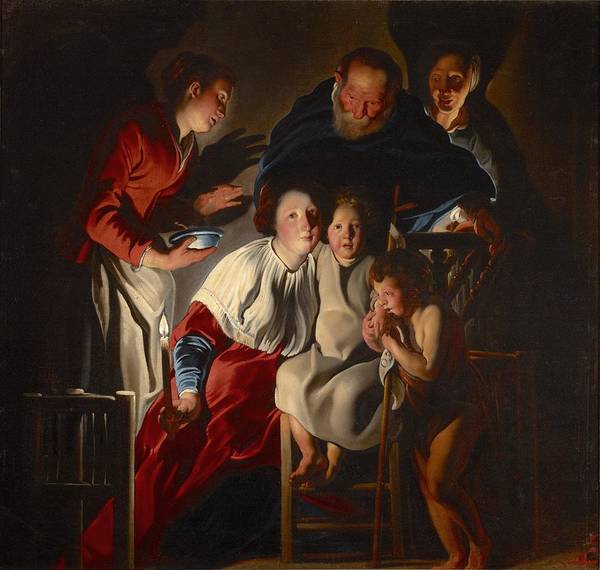 The Holy Family - Jacob Jordaens