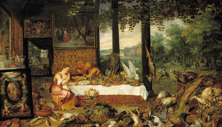 Allegory of Taste Sense of Taste Or Taste - Jan Brueghel l'Ancien