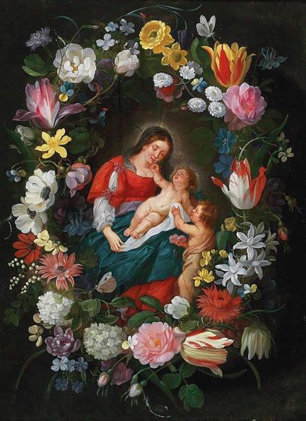 The Virgin and Child with the Infant Saint John the Baptist - Jan Brueghel el Joven
