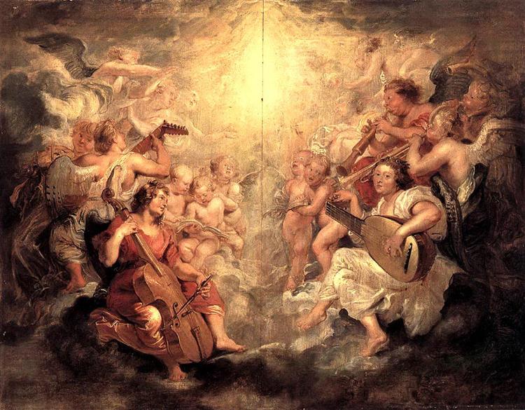 Music Making Angels, c.1628 - Пітер Пауль Рубенс