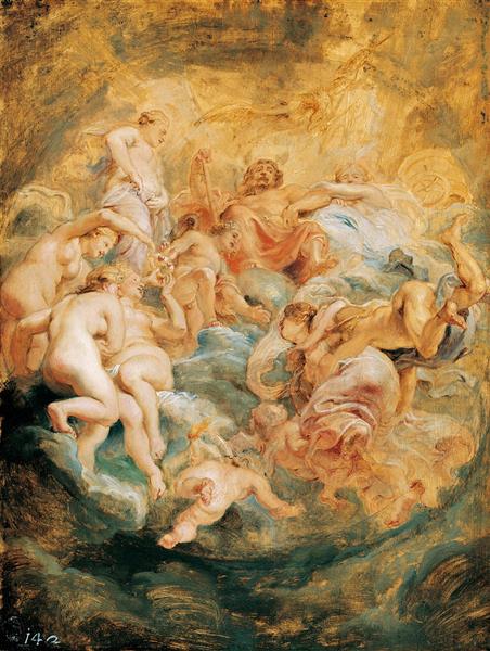 Psyche Taken up into Olympus - Pierre Paul Rubens