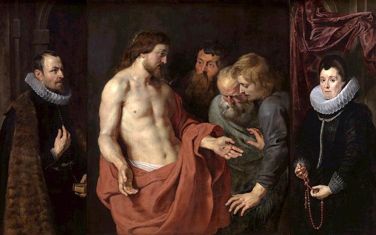 The Incredulity of St. Thomas, 1613 - 1615 - Питер Пауль Рубенс