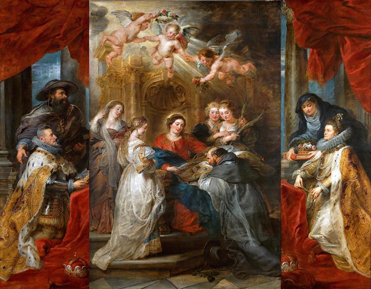 The Triptych of Saint Ildefonso Altar - Peter Paul Rubens