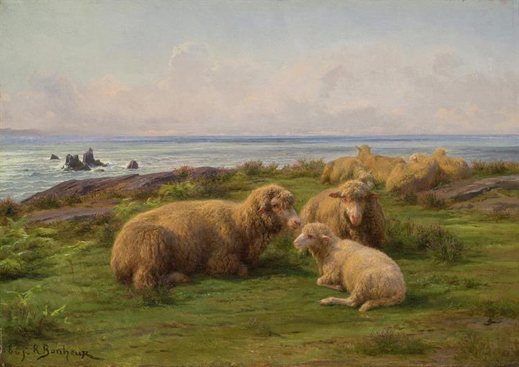 Sheep by the Sea - Rosa Bonheur