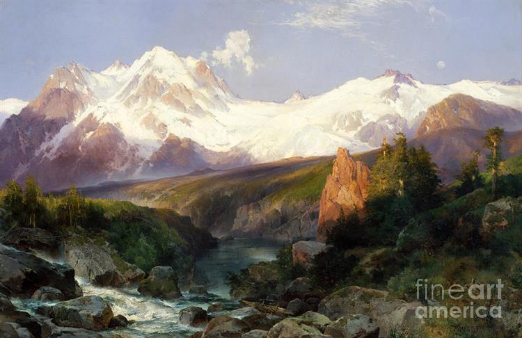 The Teton Range - Томас Моран