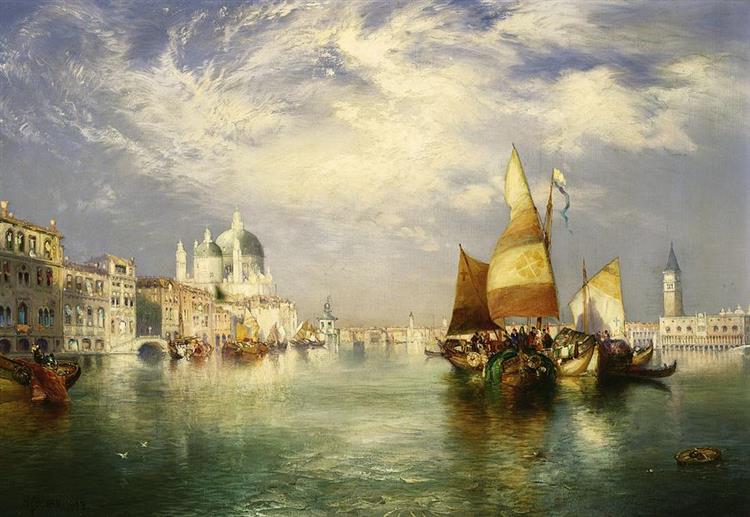 Venetian Grand Canal - Томас Моран
