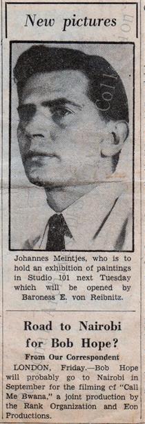 Newspaper Clipping - The DinksFãStan Private Collection - Johannes Meintjes