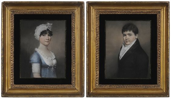 A Pair of Portraits A Man and A Woman - James Sharples