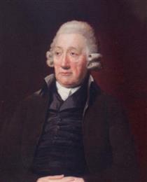 Portrait of John Wilkinson, The Staffordshire Iron Master, wearing a grey coat and waist - Lemuel Francis Abbott
