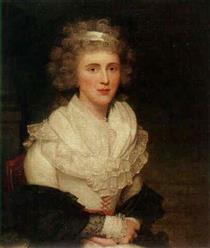 A portrait of Mrs MacDonald - Lemuel Francis Abbott