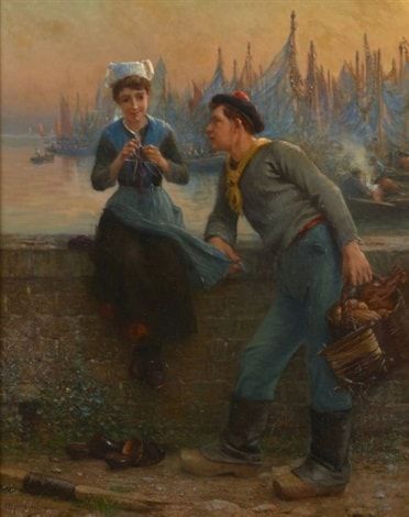 The Gallant Conversation of the Sailor - Alfred Guillou