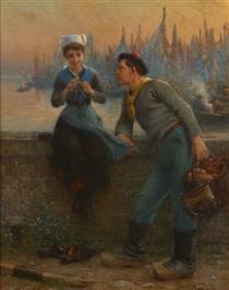 The Gallant Conversation of the Sailor - Alfred Guillou