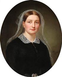 Portrait of a lady - August Schiøtt