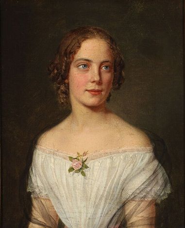 Portrait of Magdalene Bruun - August Schiøtt