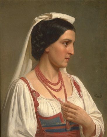 Porträt einer Römerin - August Schiøtt
