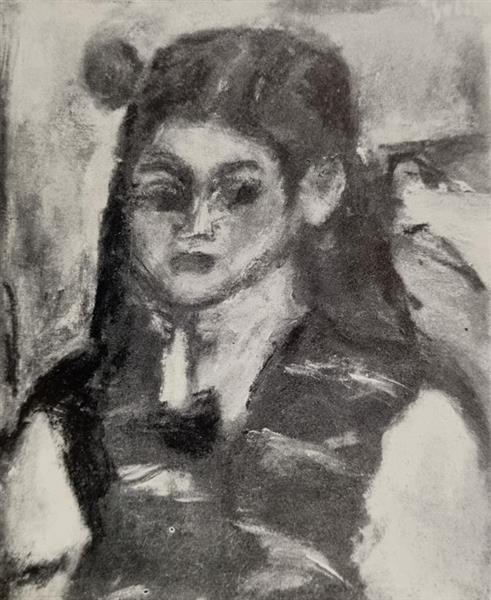 Fehér Bluzos Lány, 1937 - Bela Czobel