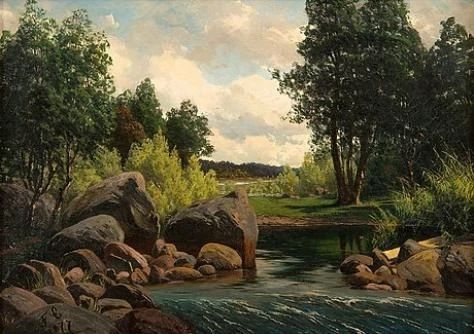 River Landscape - Fanny Churberg