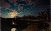 Landscape in Moonlight - Fanny Churberg
