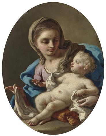 Madonna and child - Jacopo Amigoni