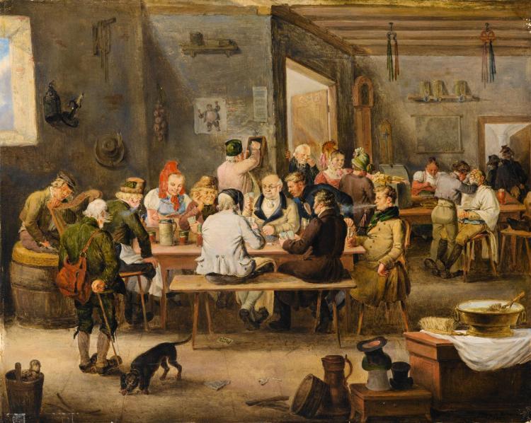 Tavern scene - Johann Baptist Pflug