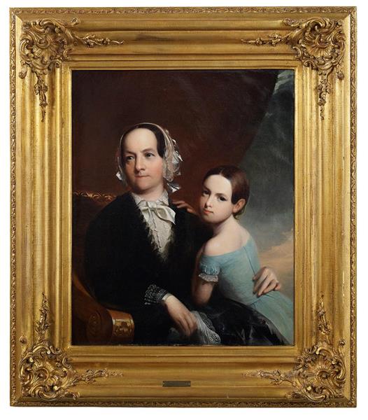 Portrait of Mrs Negus with her Granddaughter Sarah Negus - John Neagle