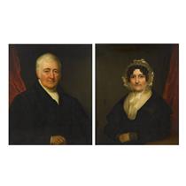 A portrait of a gentleman; and a portrait of a lady - John Neagle