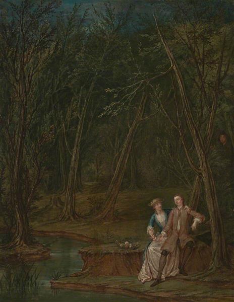 Lovers in a Glade - Marcellus Laroon the Younger