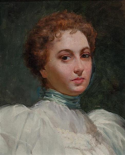 Portrait of a Young Woman - Pere Borrell del Caso