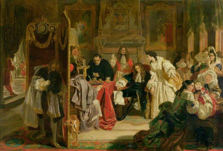King James Receiving News of the Landing of William of Orange - Edward Matthew Ward