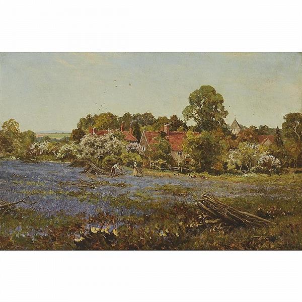 THE TIME OF BLOSSOM, FITTLEWORTH - Edward Wilkins Waite