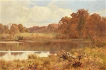 A Silent Pool - Autumn - Edward Wilkins Waite