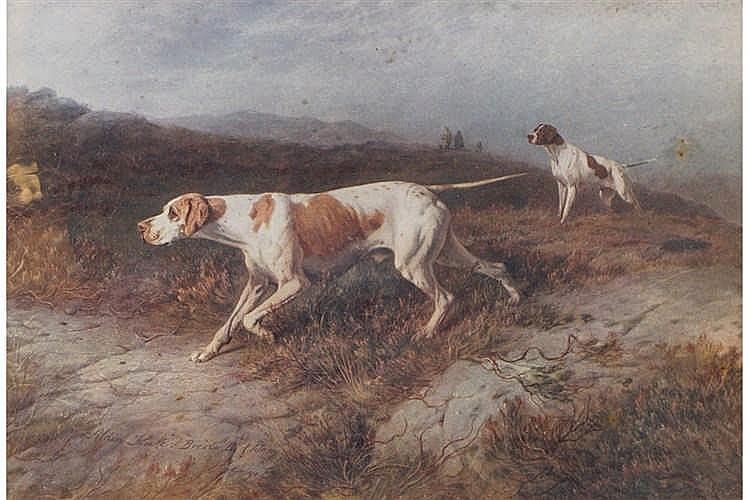 Sporting dogs in a landscape - George Earl