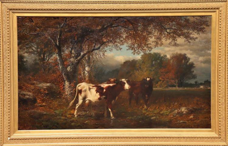 Cows in Pasture - James McDougal Hart