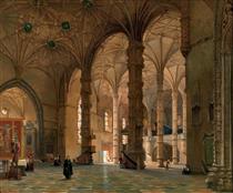 Inside the Cathedral of St Mary Major, Lisbon - Jean Baptiste van Moer