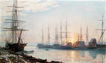 Sunrise Over Nantucket - John Stobart
