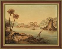 Templo de Isis en la Isla de Philae - Josef Langl