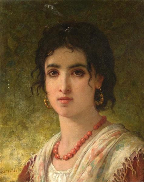Portrait d'une jeune italienne - Jules Salles