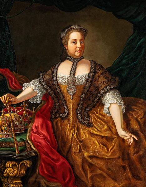 Portrait empress Maria Theresa - Marten van Mytens the Younger