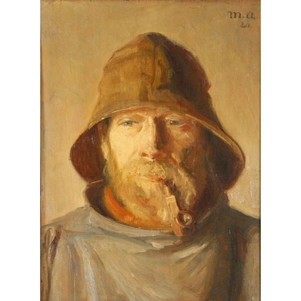 Portrait of a Fisherman - Michael Peter Ancher