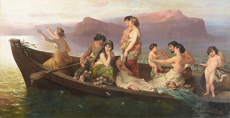 Eros ferrying lovers to Cythera - Wilhelm Kray