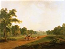 Allington Hunting Party in India - William Daniell