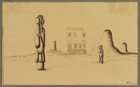 Figures in landscape, 1929 - Henryk Streng