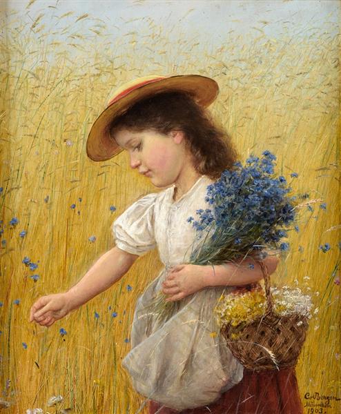 The wheat field, 1903 - Carl von Bergen