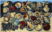 Decorative panel "Armenian fruits" - Mariam Aslamazian