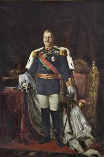 Portrait of Carlos I of Portugal - Жозе Мальоа