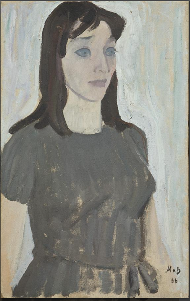 Female Portrait, 1966 - Михаил Исакович Вайнштейн