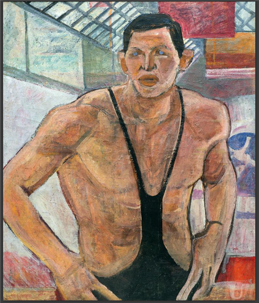 Борець. (Портрет Бориса Гуревича), 1971 - Михайло Вайнштейн