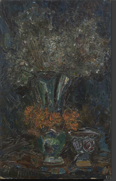 Flowers In A Green Vase, 1979 - Mykhailo Vainshteim