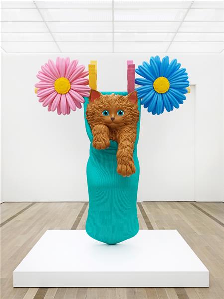 Cat on a Clothesline (Aqua), 1994 - 2001 - 傑夫·昆斯